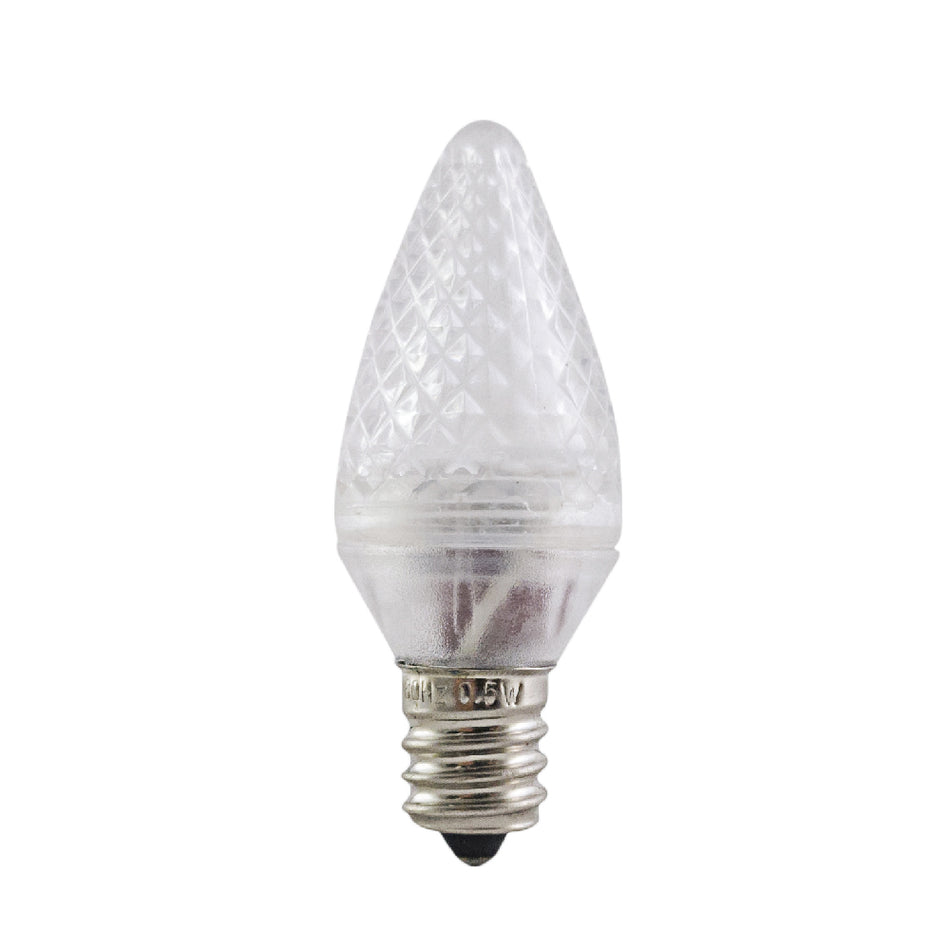 Aurio C7 E12 0.5W Retrofit Light Bulbs 25pcs/box Cool White