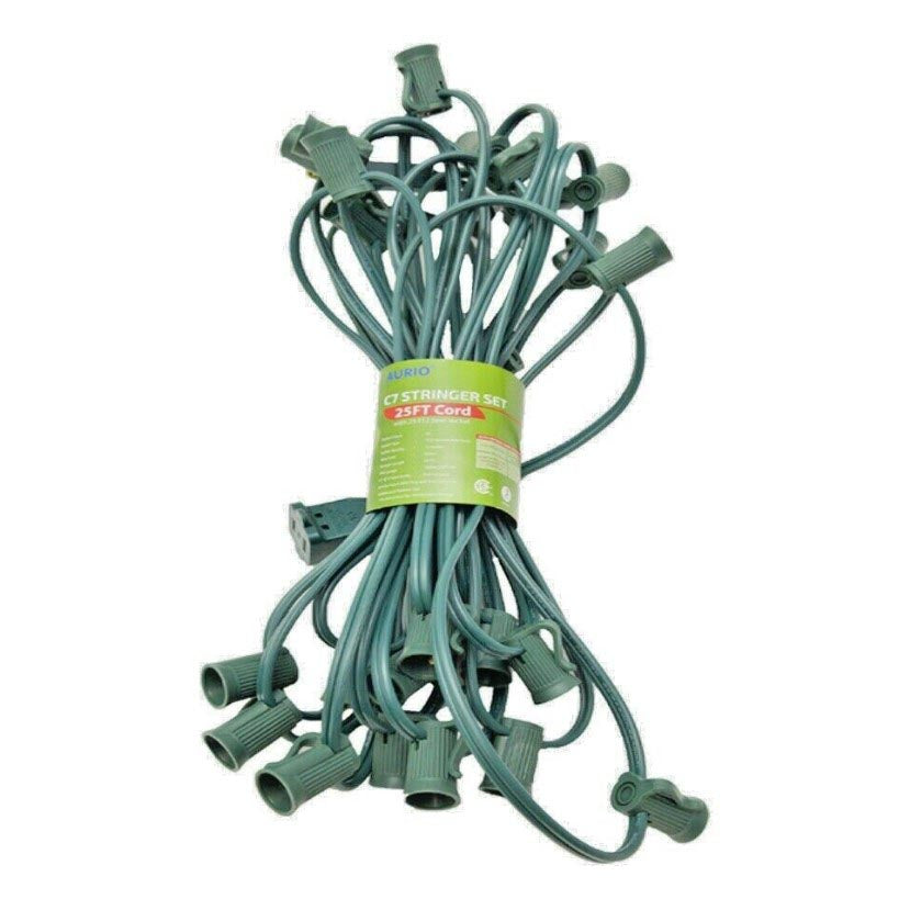 Aurio 25 Socket C7 Light Stringer Set, No Bulbs Included