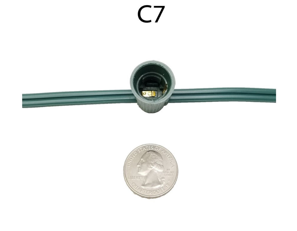 Aurio 25 Socket C7 Light Stringer Set, No Bulbs Included