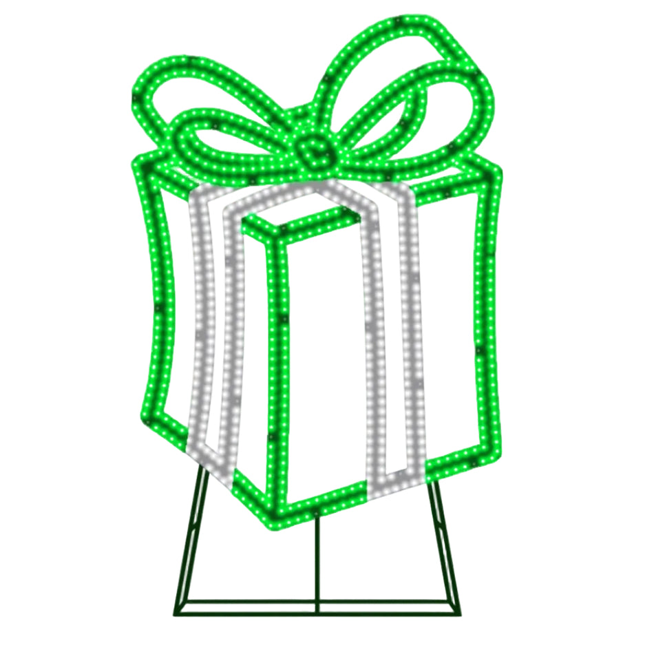 Aurio Hi-Vibrant 16 IN Present (Twinkling Green & Pure White)