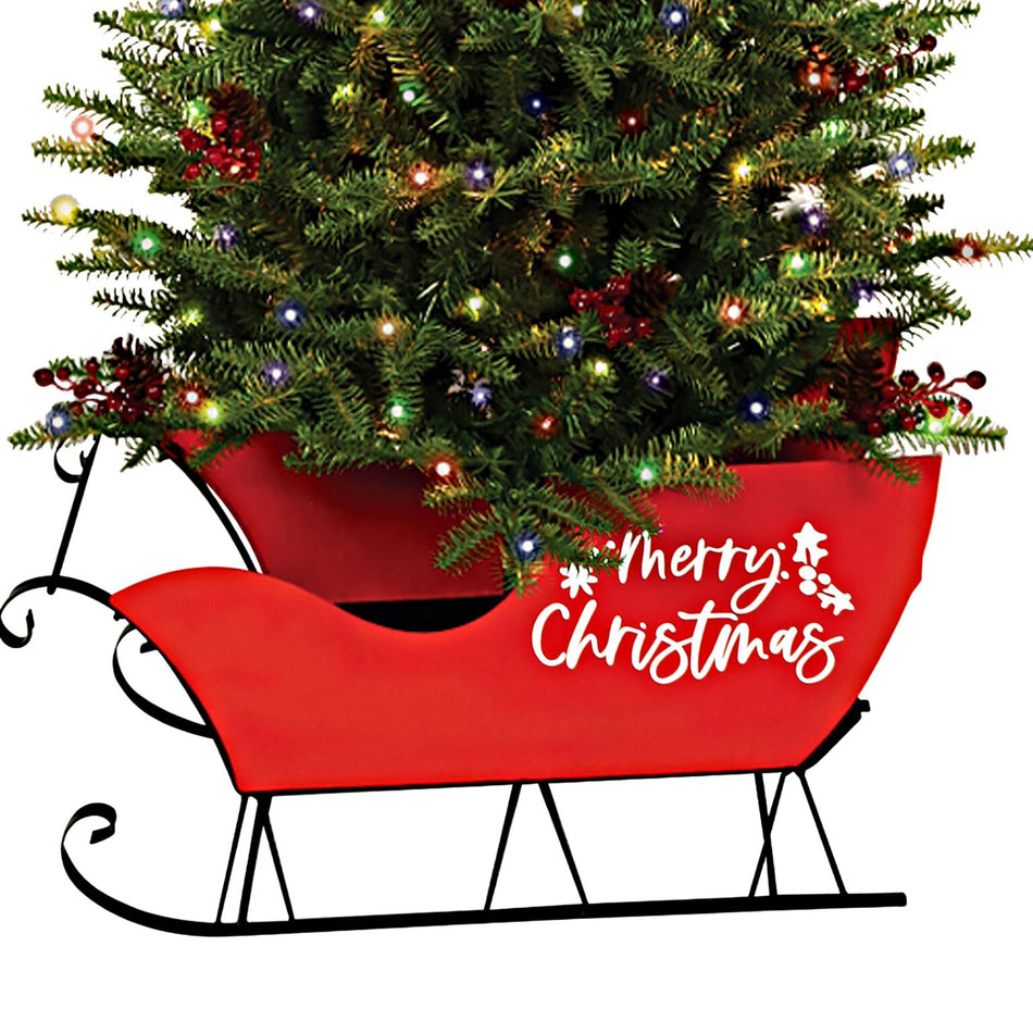Aurio 5 FT Life-Like Mountain Fir Tree w/ Sleigh