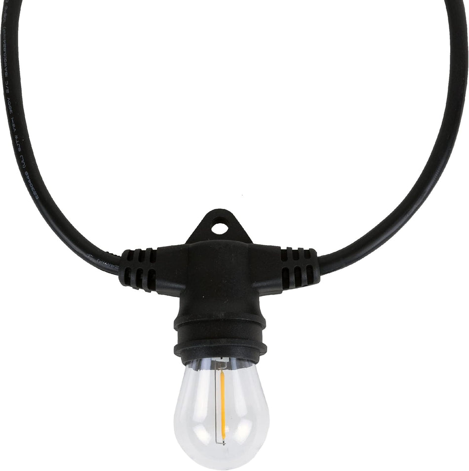 Aurio 15 Socket INLINE Style Patio Lights w/Bulbs