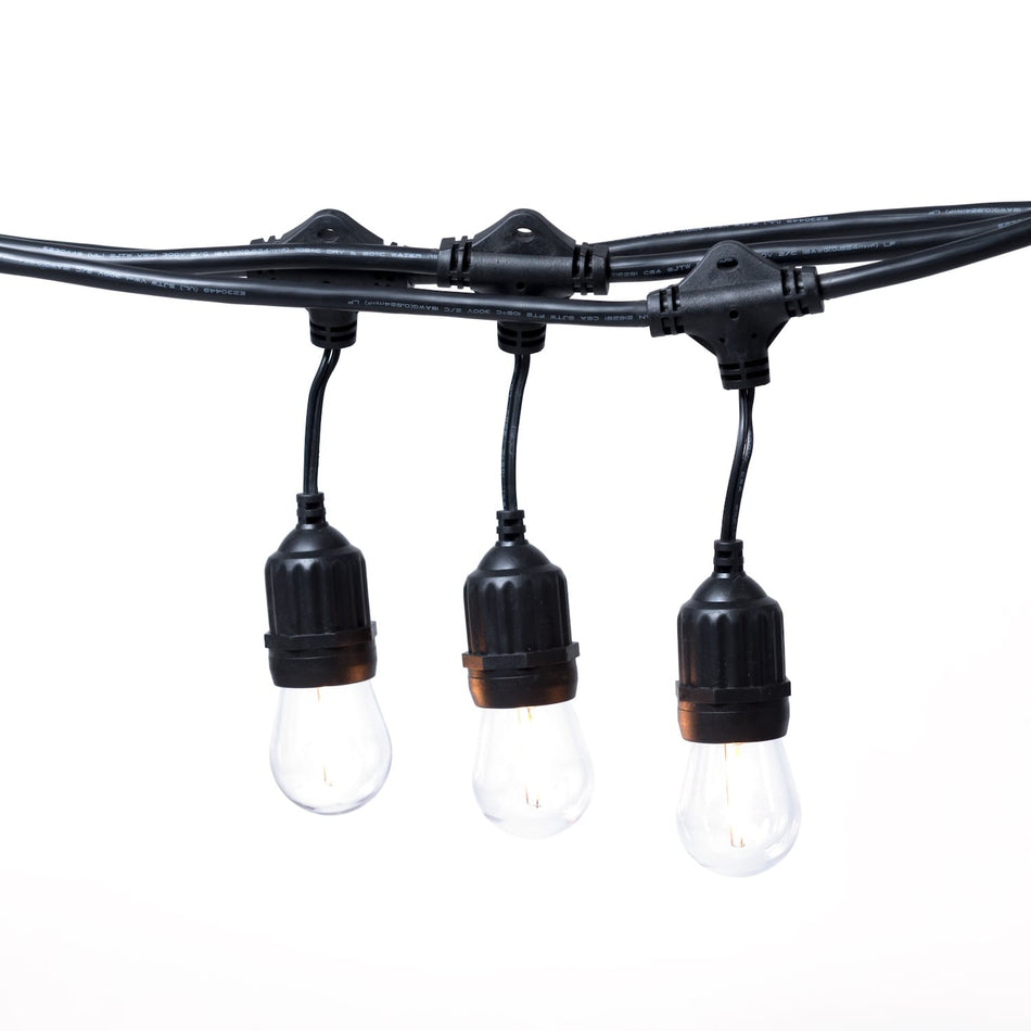 Aurio 15 Socket SUSPENDED Style Patio Lights w/ Bulbs