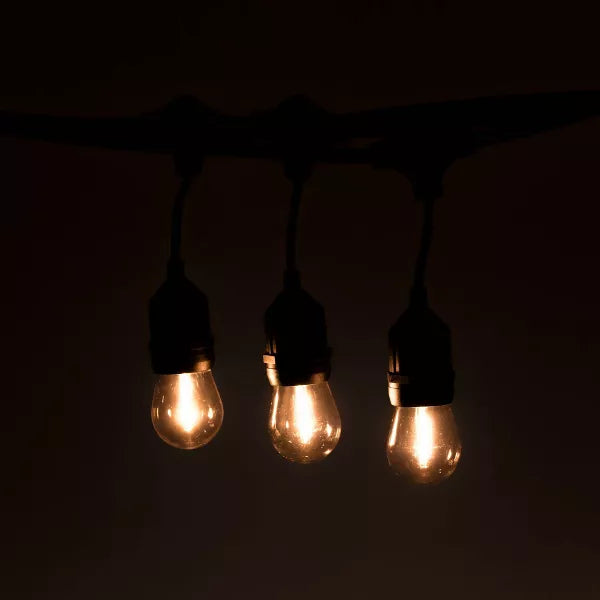 Aurio 15 Socket SUSPENDED Style Patio Lights w/ Bulbs