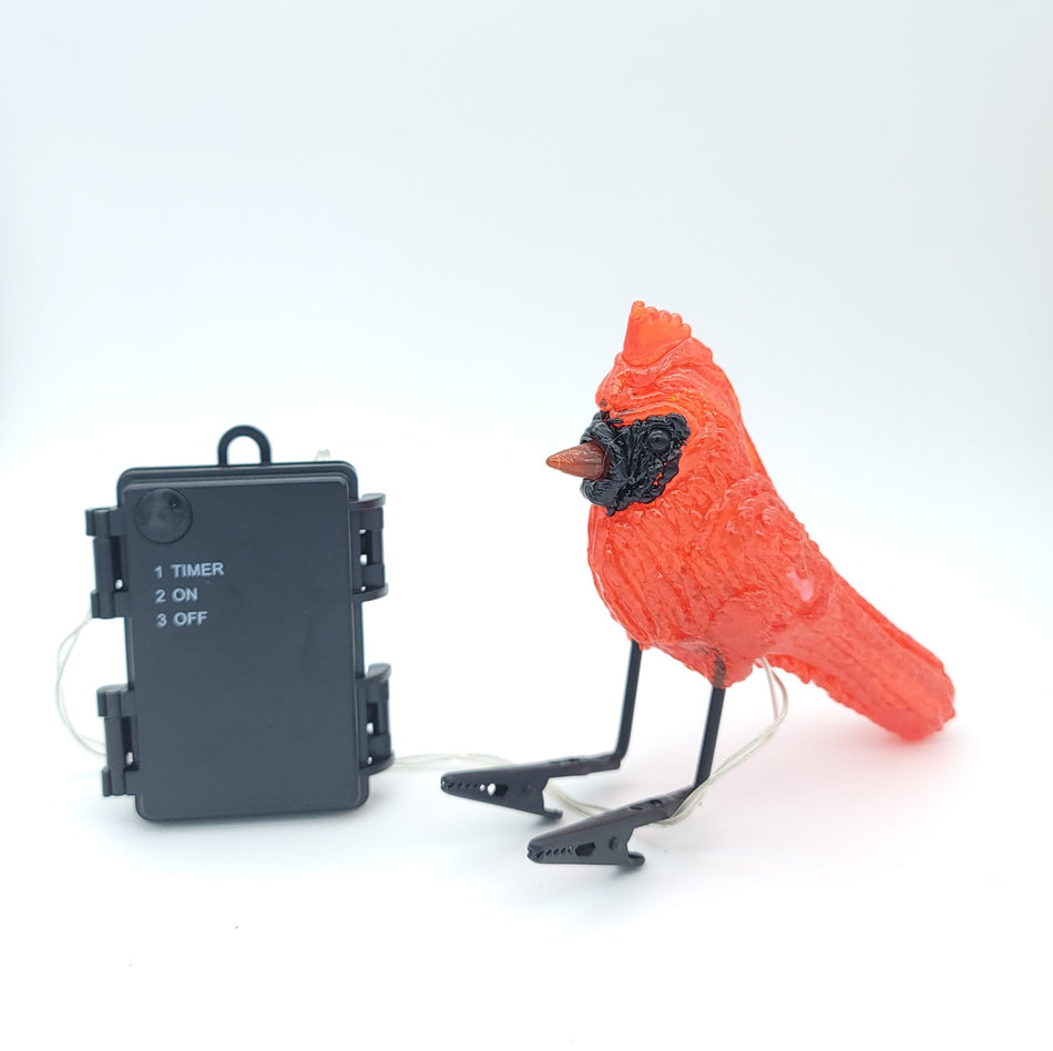 Aurio 6 IN Christmas Red Cardinal w/ Clipped Feet