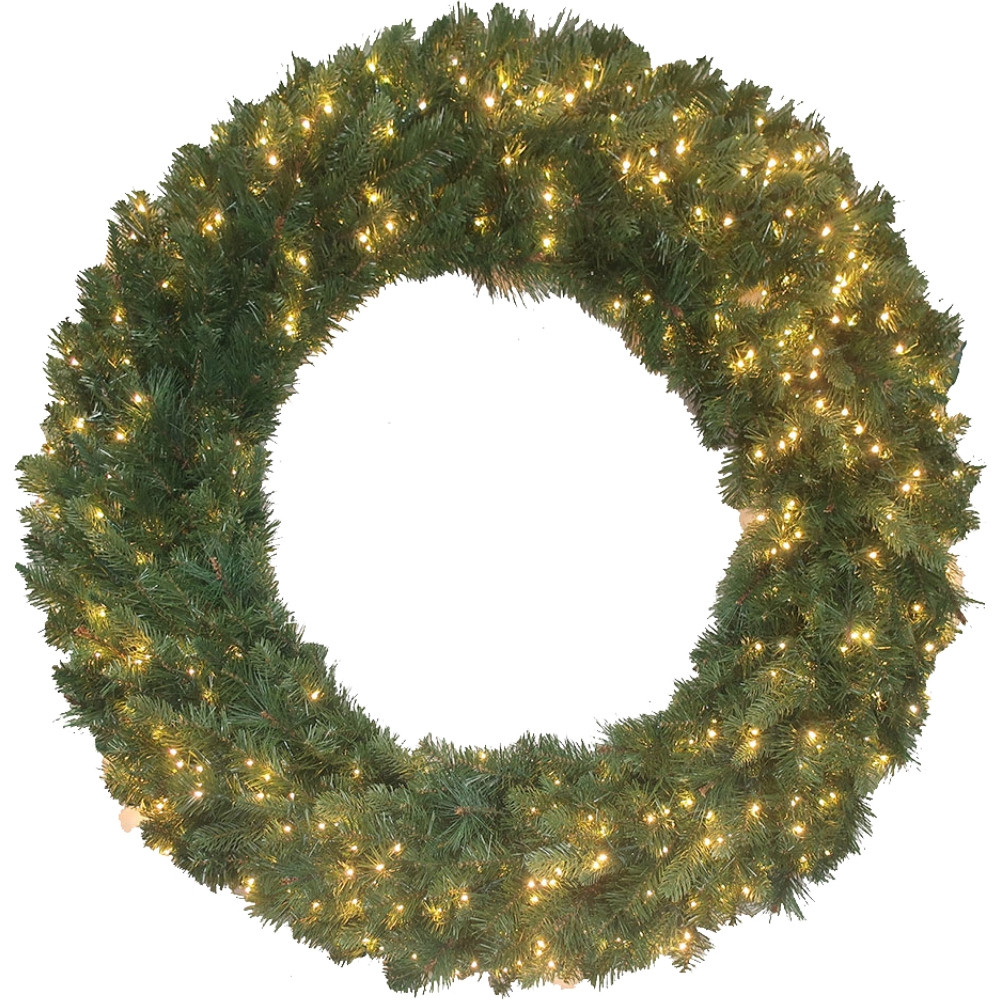 Aurio 48in Wreath 600LED Twinkling Warm White