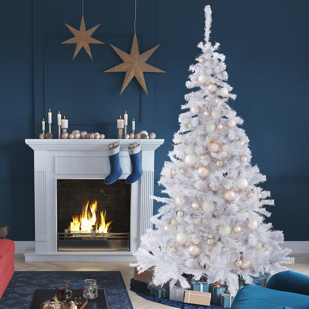 Aurio 6ft Christmas Tree 100% PVC 600 Tips White