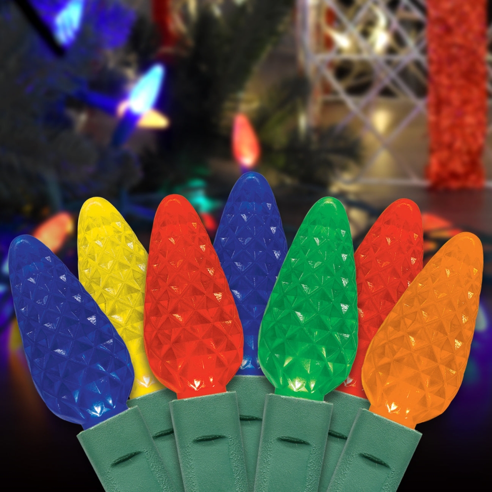 C5 Long Life 50 LED Christmas Multi Color Lights