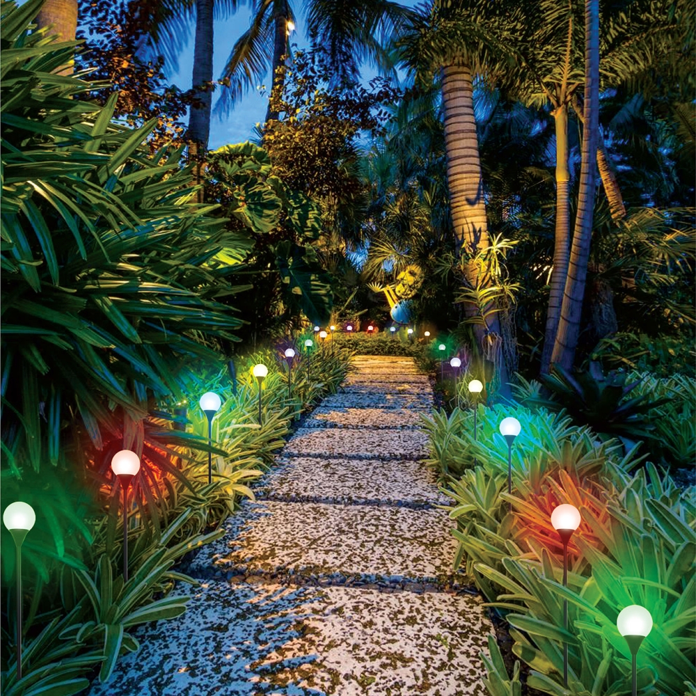 Aurio Pixel Garden Lights With 131 Customizable Lighting Patterns