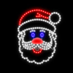 Aurio Hi-Vibrant 16 IN Motion "Singing" Santa
