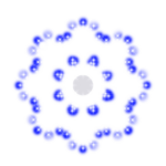 Aurio Hi-Vibrant 16 IN Snowflake #2 (Twinkling Blue & Pure White)