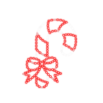 Aurio Hi-Vibrant 16 IN Candy Cane with Bow